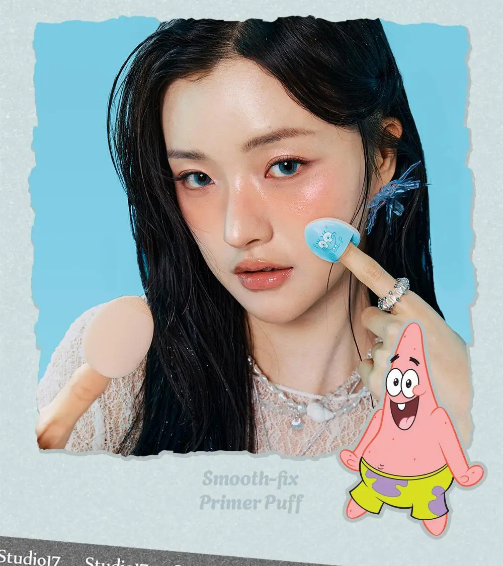 [한정수량] 스튜디오17 스폰지밥 머메이드 코어 에디션 브러쉬 핏 퍼프 2종 중 택1 상세페이지 13